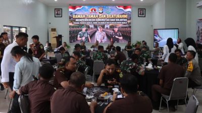 Solid Tak Hanya di Lapangan, TNI-Polri dan Kejaksaan Perkuat Kebersamaan di Mapolresta Mamuju
