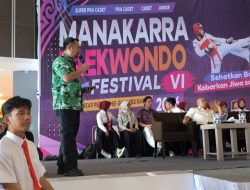 Kadispoparekraf Buka Manakarra Taekwondo Festival