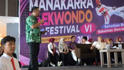 Kadispoparekraf Buka Manakarra Taekwondo Festival