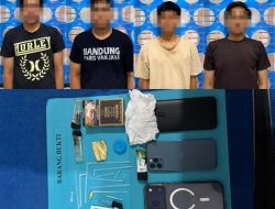 Diduga Terlibat Transaksi Sabu, Empat Pemuda Ini Diamankan Satresnarkoba Polres Majene
