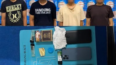 Diduga Terlibat Transaksi Sabu, Empat Pemuda Ini Diamankan Satresnarkoba Polres Majene