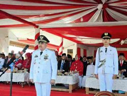 Bupati Majene Dr. H. A. Achmad Syukri Tammalele Pimpin Upacara HUT ke-81 RI