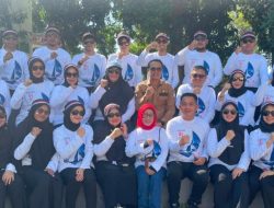 Biro Pemkesra Ikut Lomba Gerak Jalan di Lapangan Upacara Kantor Gubernur