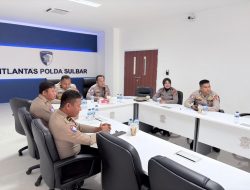 Evaluasi dan Pemantapan Layanan, Ditlantas Polda Sulbar Gelar Rakor Regident Secara Daring