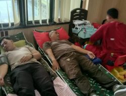 Polresta Mamuju Turut Meriahkan HUT TNI ke-81 Lewat Aksi Donor Darah