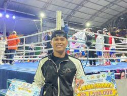 Bripda Ivhan Sabet Emas, Personel Humas Polda Sulbar Jadi yang Terbaik di Kejuaraan Tinju 