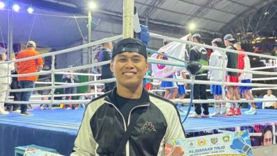 Bripda Ivhan Sabet Emas, Personel Humas Polda Sulbar Jadi yang Terbaik di Kejuaraan Tinju 