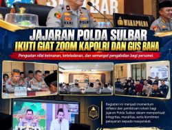 Polda Sulbar Ikuti Kajian Daring Bersama Gus Baha