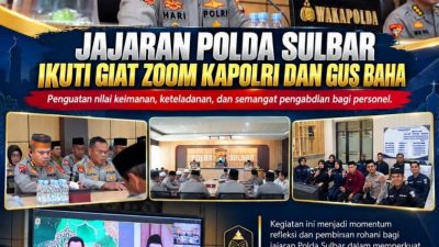 Polda Sulbar Ikuti Kajian Daring Bersama Gus Baha