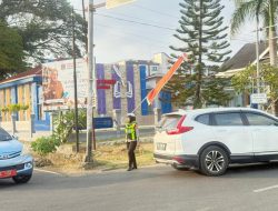 Ditlantas Polda Sulbar Intensifkan Pengaturan Lalu Lintas di Titik Padat Kendaraan