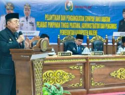 Bupati Majene Rotasi Pejabat Pimpinan Tinggi  Pratama, Ini Harapannya 