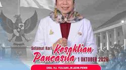 Kadinkes Majene Hj Yuliani Sampaikan Ucapan Hari Kesaktian Pancasila