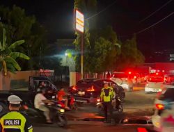Patroli Malam Polantas Polda Sulbar Pastikan Jalan Aman, Warga Tenang