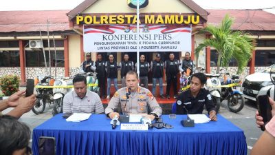 Polresta Mamuju Bongkar Jaringan Curanmor Lintas Provinsi, Residivis hingga Anak di Bawah Umur Diamankan