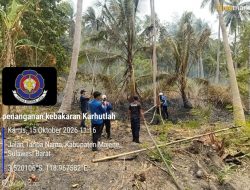BPBD Sulbar Pantai Perkembangan Karhutla di Majene