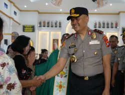 Kapolda Sulbar Sapa Jemaat Santa Maria