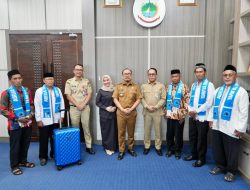 Karo Pemkesra Ikuti Pelepasan Ibadah Umroh Para Imam Masjid