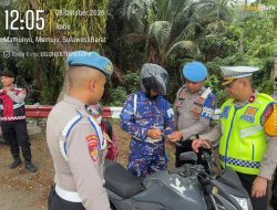 Bidpropam dan Ditlantas Polda Sulbar Periksa Kendaraan Personel